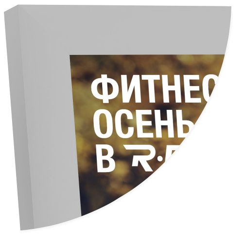 Рамка Нельсон 62, А1, серебро матовое анодир. в Тольятти - картинка, изображение, фото